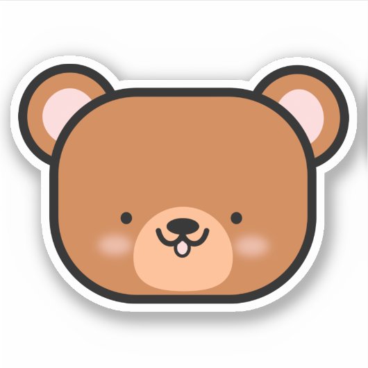 Sticker Ourson mignon (Devant)