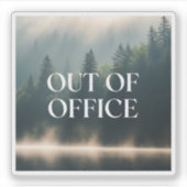 Sticker Out Of Office Nature Lover Misty Forest (Devant)