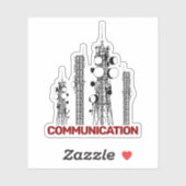 Sticker Outils de communication (Feuille)
