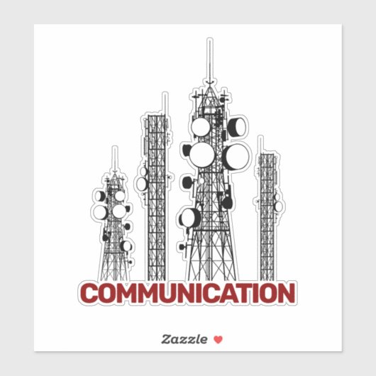 Sticker Outils de communication (Feuille)
