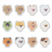 Sticker Ouverture de la bouche des animaux (Devant)