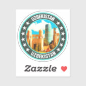 Sticker Ouzbékistan (Feuille)