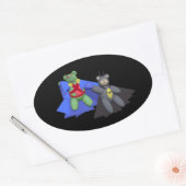 Sticker Oval BearMartian (Enveloppe)