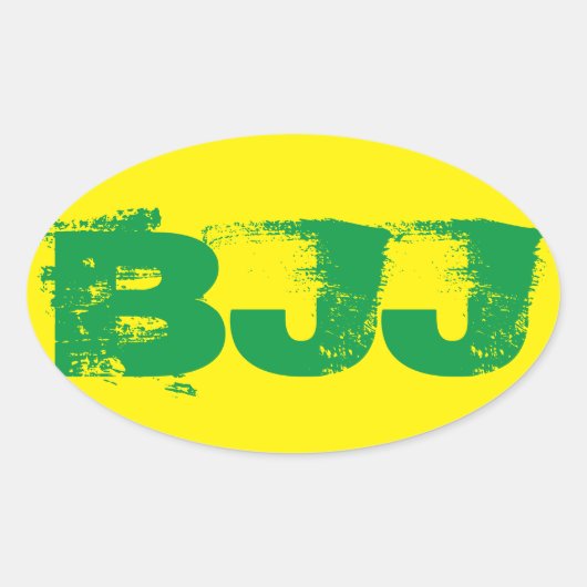 Sticker Oval BJJ (Devant)