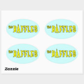 Sticker Oval de Baffles (Feuille)