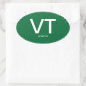 Sticker Oval du Vermont (Sac)