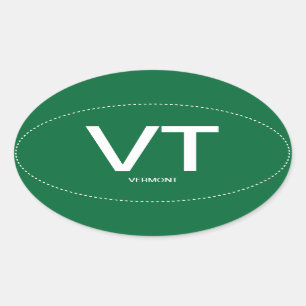 Sticker Oval du Vermont