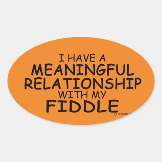 Sticker Oval Fiddle (Devant)