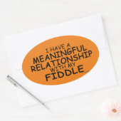 Sticker Oval Fiddle (Enveloppe)