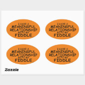 Sticker Oval Fiddle (Feuille)