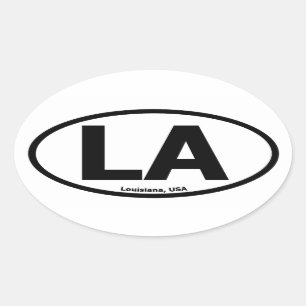 Sticker Oval Louisiana