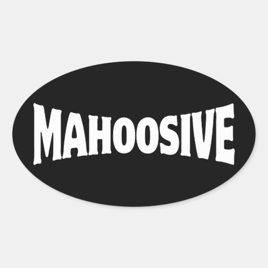 STICKER OVAL MAHOOSIF (Devant)