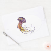 STICKER OVAL MODÈLE À LA MAIN (Enveloppe)