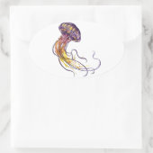 STICKER OVAL MODÈLE À LA MAIN (Sac)