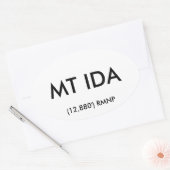 Sticker Oval Mt Ida (Enveloppe)
