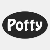 Sticker Oval Potty (Devant)