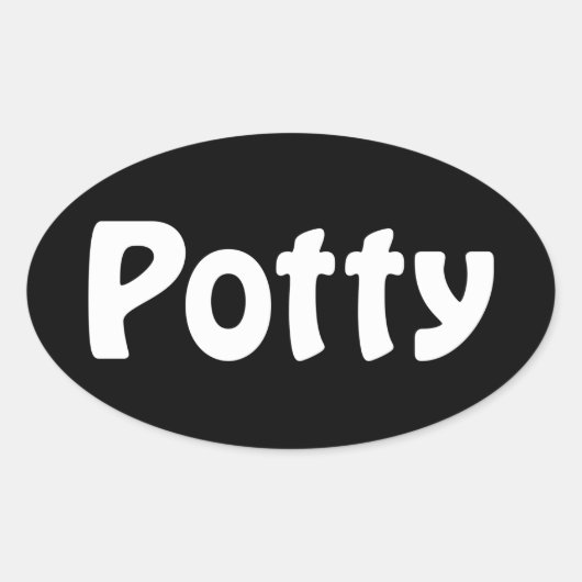 Sticker Oval Potty (Devant)
