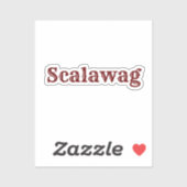 Sticker Oval Scalawag (Feuille)