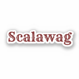 Sticker Oval Scalawag