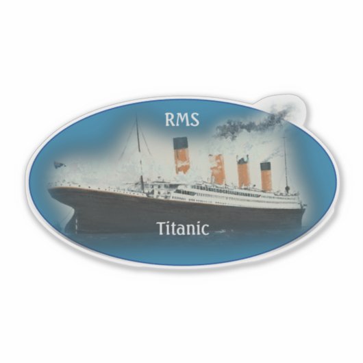Sticker Oval Titanic (Devant)