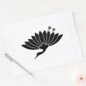 STICKER OVALE 菊 鶴 (Enveloppe)