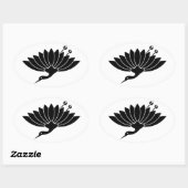 STICKER OVALE 菊 鶴 (Feuille)