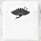 STICKER OVALE 菊 鶴 (Sac)