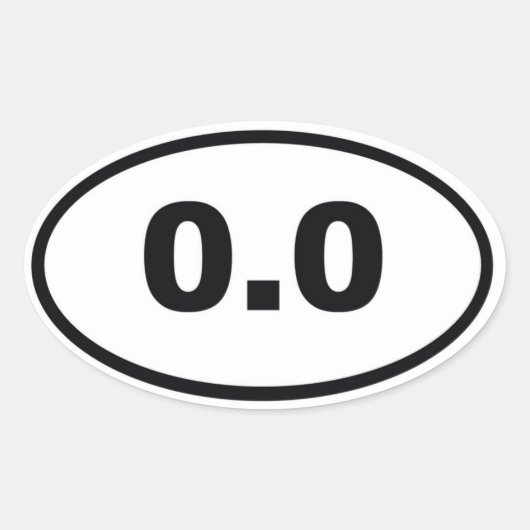 STICKER OVALE 0.0 (Devant)