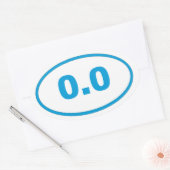 Sticker Ovale 0,0 cyan bleu (Enveloppe)