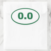 Sticker Ovale 0,0 vert (Sac)