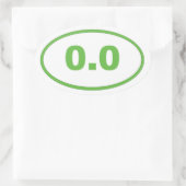Sticker Ovale 0,0 Vert clair (Sac)