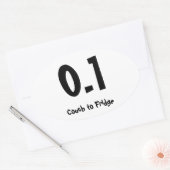 Sticker Ovale 0,1 Canapé au réfrigérateur (Enveloppe)