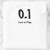 Sticker Ovale 0,1 Canapé au réfrigérateur (Sac)