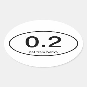Sticker Ovale 0.2 Sticker, pas du Kenya