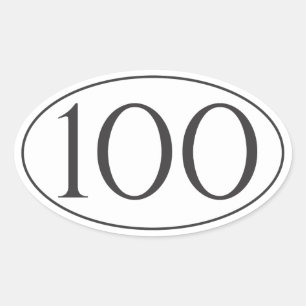 Sticker Ovale 100 Miles