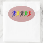 Sticker Ovale 100m 200m 400m 800m Runners Run (Sac)