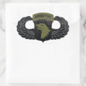 Sticker Ovale 101e division aéroportée "Eagles hurlants" RUSTIQU (Sac)