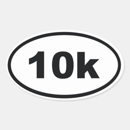 Sticker Ovale 10 k (Devant)