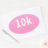 Sticker ovale 10k Race ou Walk (Enveloppe)