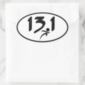 Sticker Ovale 13,1 demi-marathon (Sac)