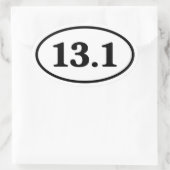 Sticker Ovale 13.1 Ovale du coureur du demi-marathon (Sac)