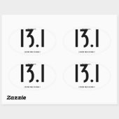 Sticker Ovale 13,1 Semi-marathon (Feuille)