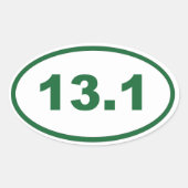 Sticker Ovale 13,1 vert (Devant)