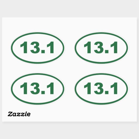 Sticker Ovale 13,1 vert (Feuille)