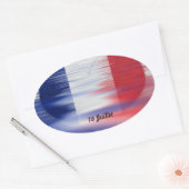 Sticker Ovale 14 Juillet Fête Nationale (Enveloppe)