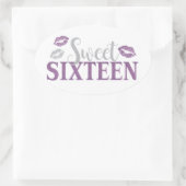 Sticker Ovale 16e anniversaire (Sac)