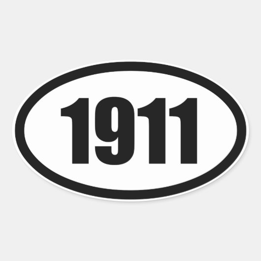 STICKER OVALE 1911 (Devant)