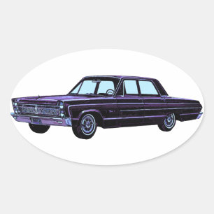 Sticker Ovale 1965 Plymouth Fury I