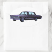 Sticker Ovale 1965 Plymouth Fury I (Sac)