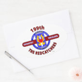 STICKER OVALE 199E BRIGADE D'INFANTERIE "LES REDCATCHERS"VIETNAM (Enveloppe)